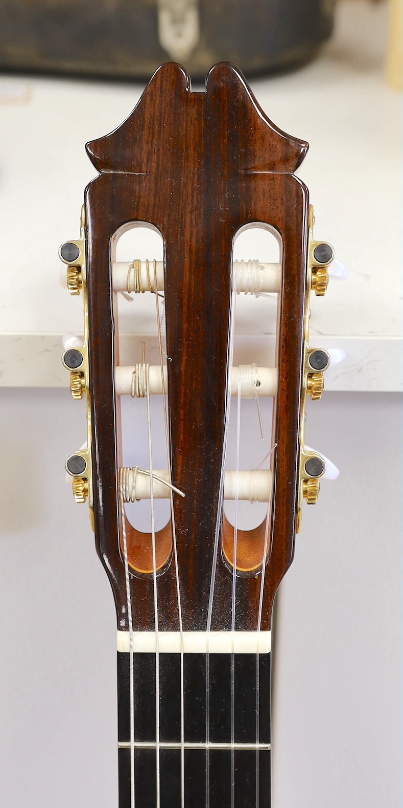 Juan Hernandez, Spanish guitar, in case